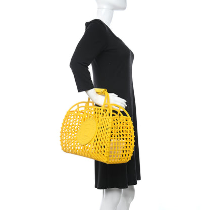 Fendi Recycled Plastic Vitello Liberty Matte Medium Fendi Basket Limone 2 of 16