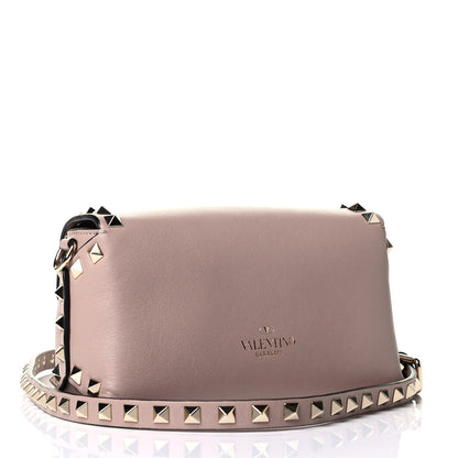 Valentino Garavani Calfskin Mini Rockstud Crossbody Bag Poudre 2 of 7