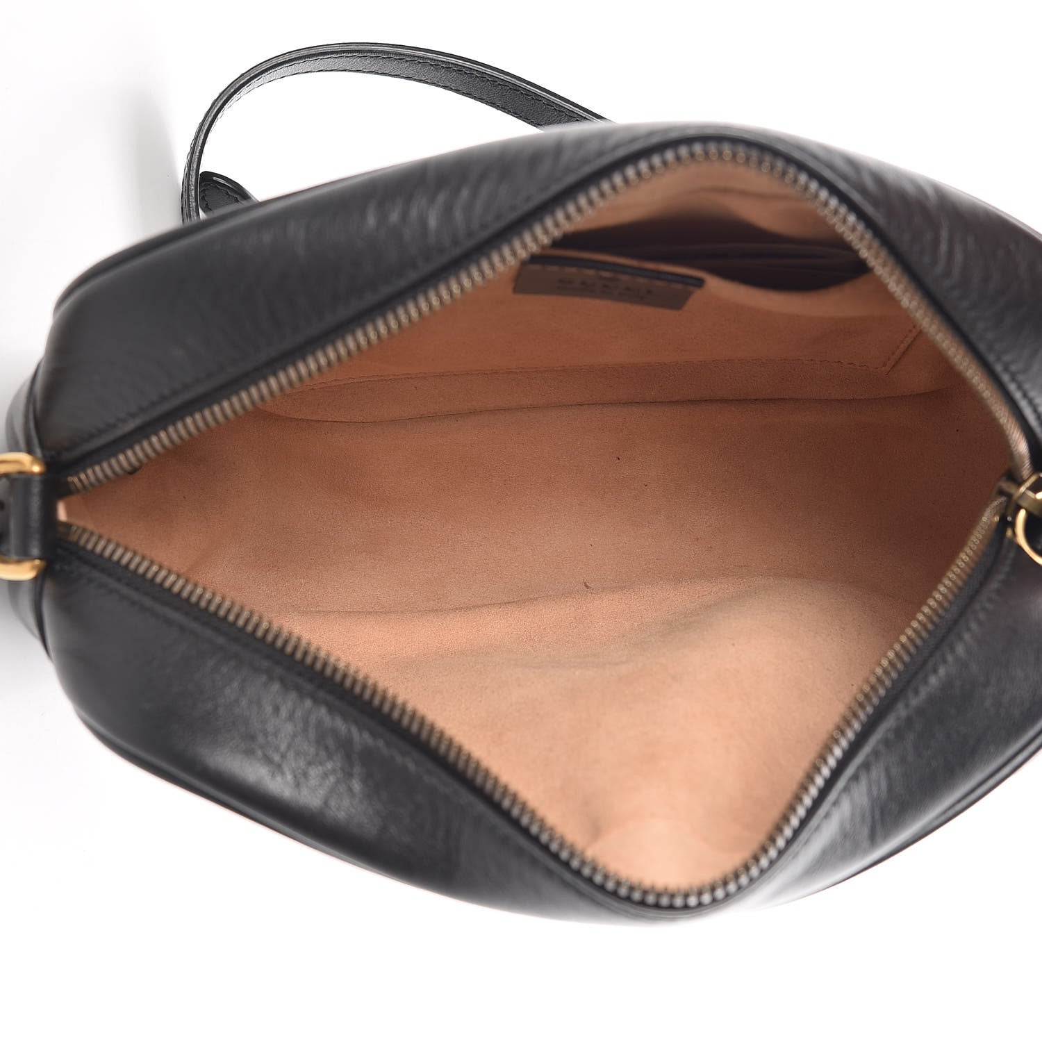 Gucci Calfskin Matelasse Small GG Marmont Chain Shoulder Bag Black 5 of 14