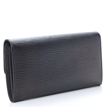 Louis Vuitton Epi Sarah Wallet Black 3 of 9