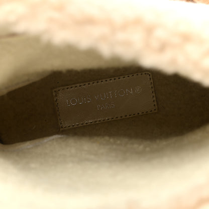 Louis Vuitton Suede Calfskin Shearling Snowdrop Flat Ankle Boot 37 Cognac 7 of 8