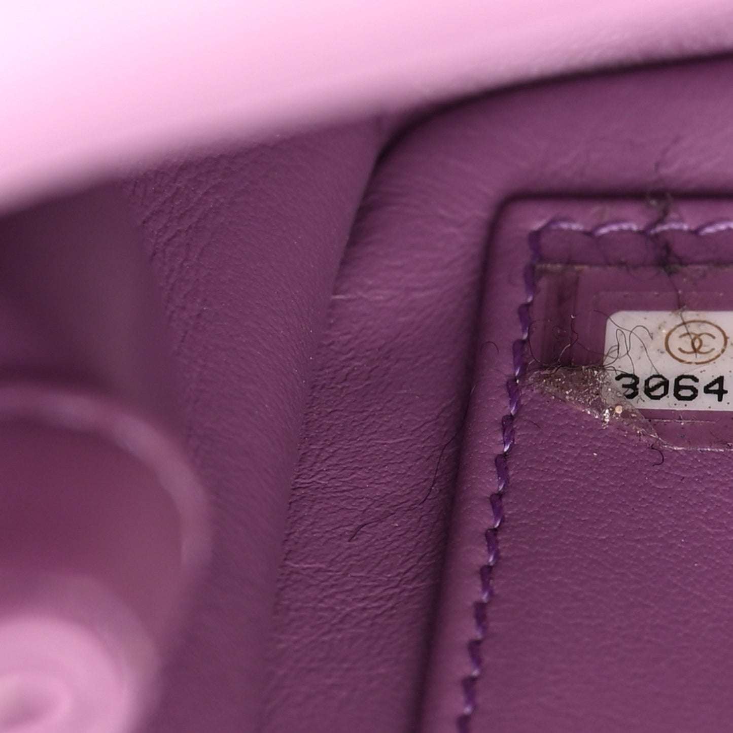 Lambskin Quilted Small CC Filigree Flap Purple