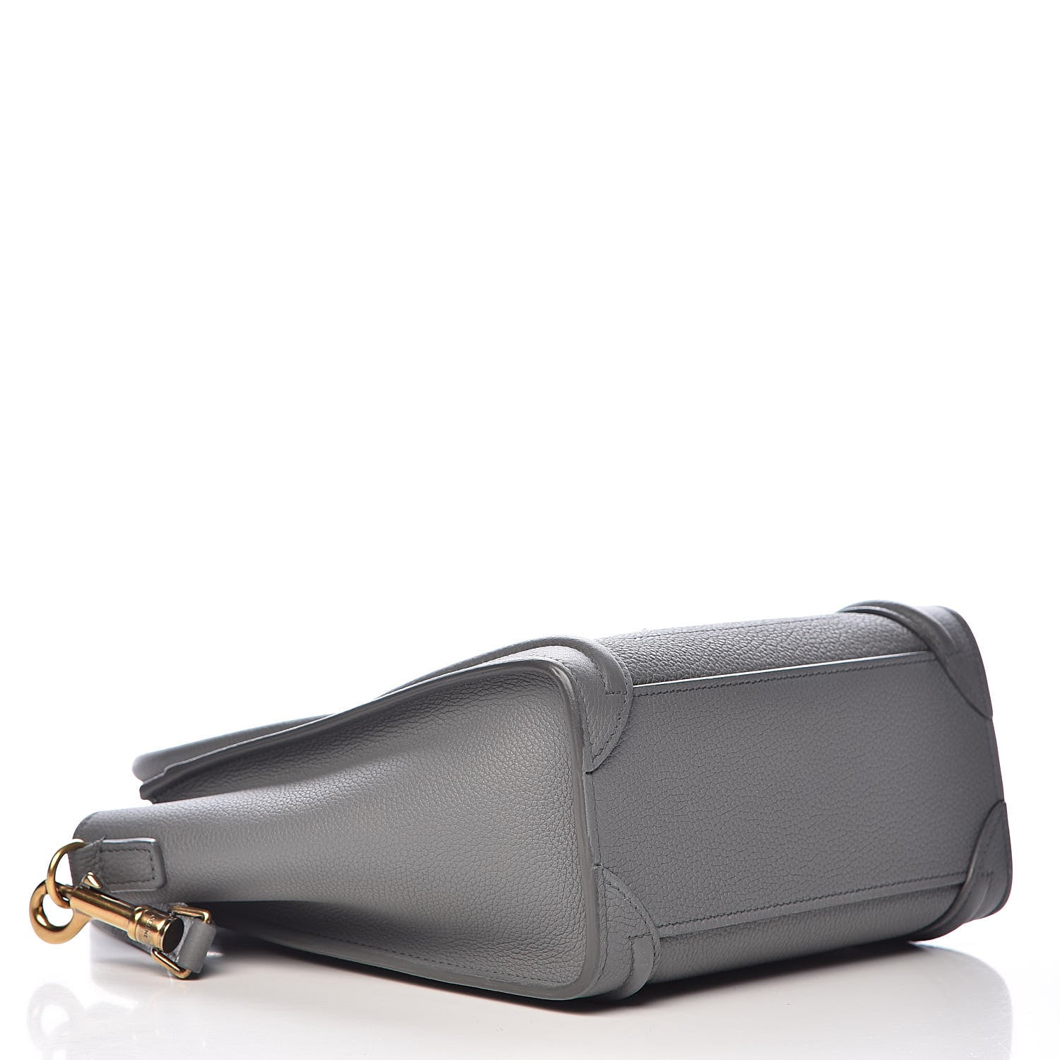 Celine Baby Drummed Calfskin Nano Luggage Kohl 4 of 10