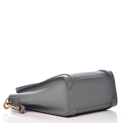 Celine Baby Drummed Calfskin Nano Luggage Kohl 4 of 10