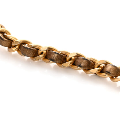 Chanel Metallic Calfskin Caviar Quilted Mini Chain Handle Flap Gold 22 of 22