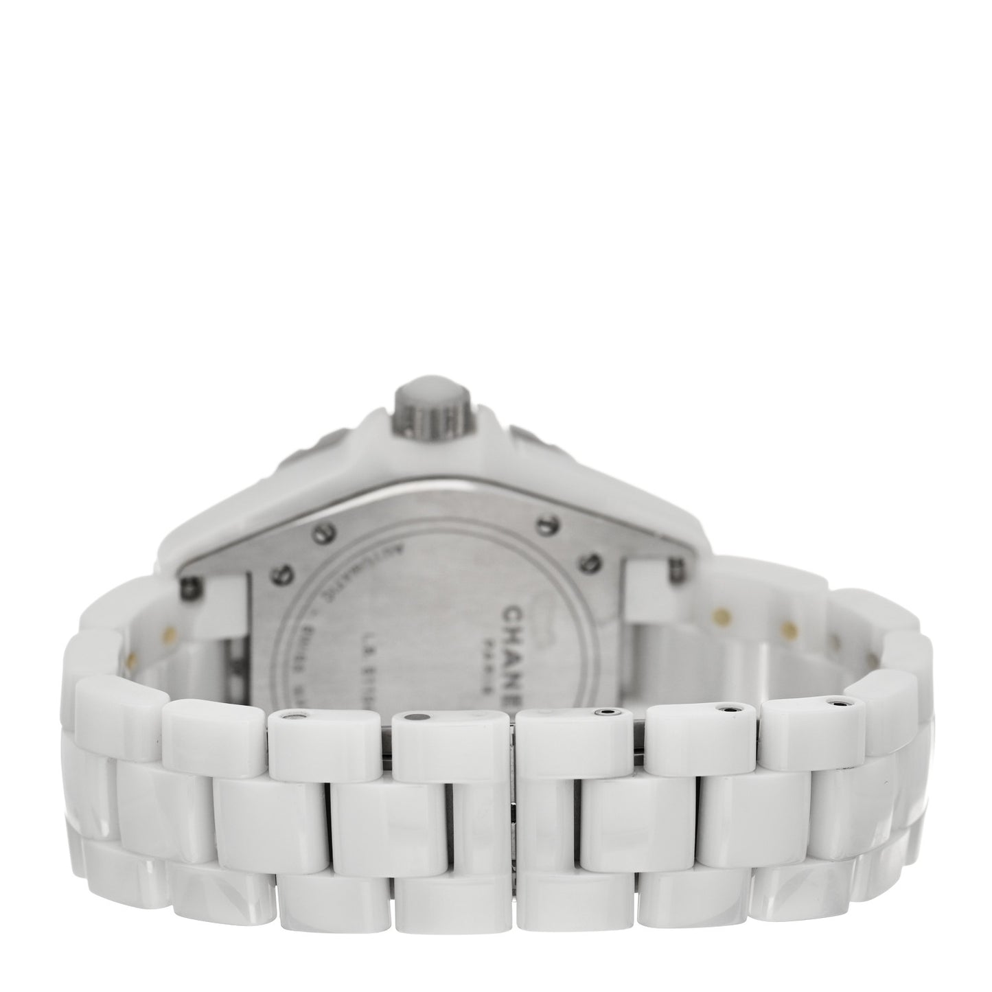Stainless Steel Ceramic Diamond 38mm J12 Automatic Watch White