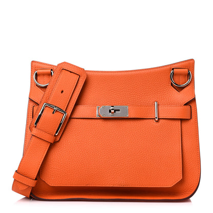 Hermes Taurillon Clemence Jypsiere 31 Orange 1 of 9