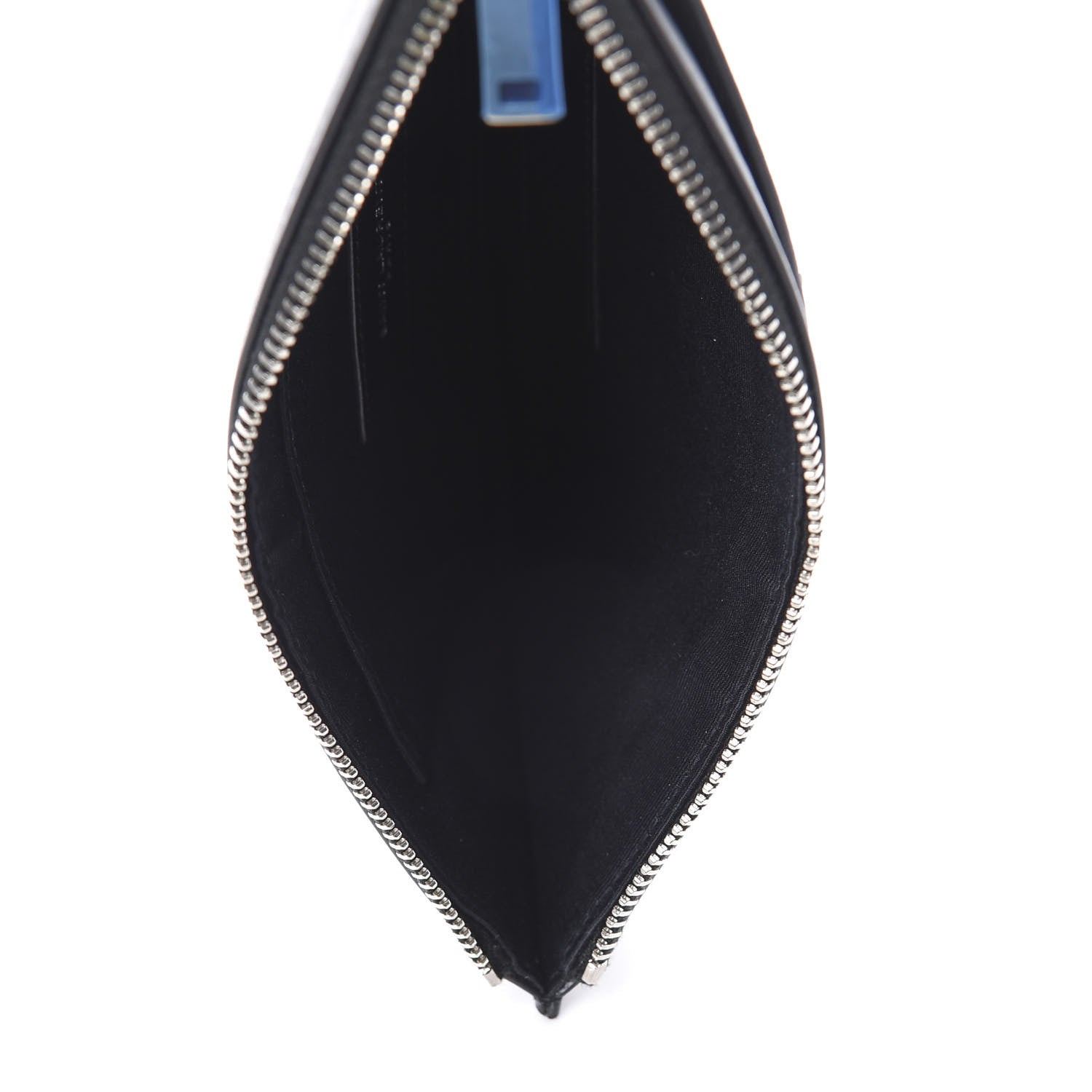 Saint Laurent Smooth Calfskin Monogram Zip Bill Pouch Black 5 of 8