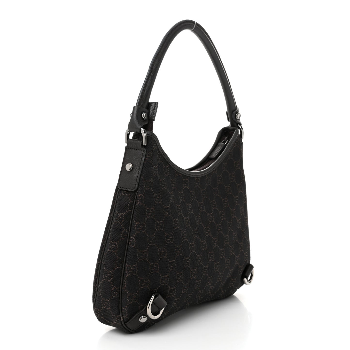 Denim Monogram Abbey D Ring Hobo Brown