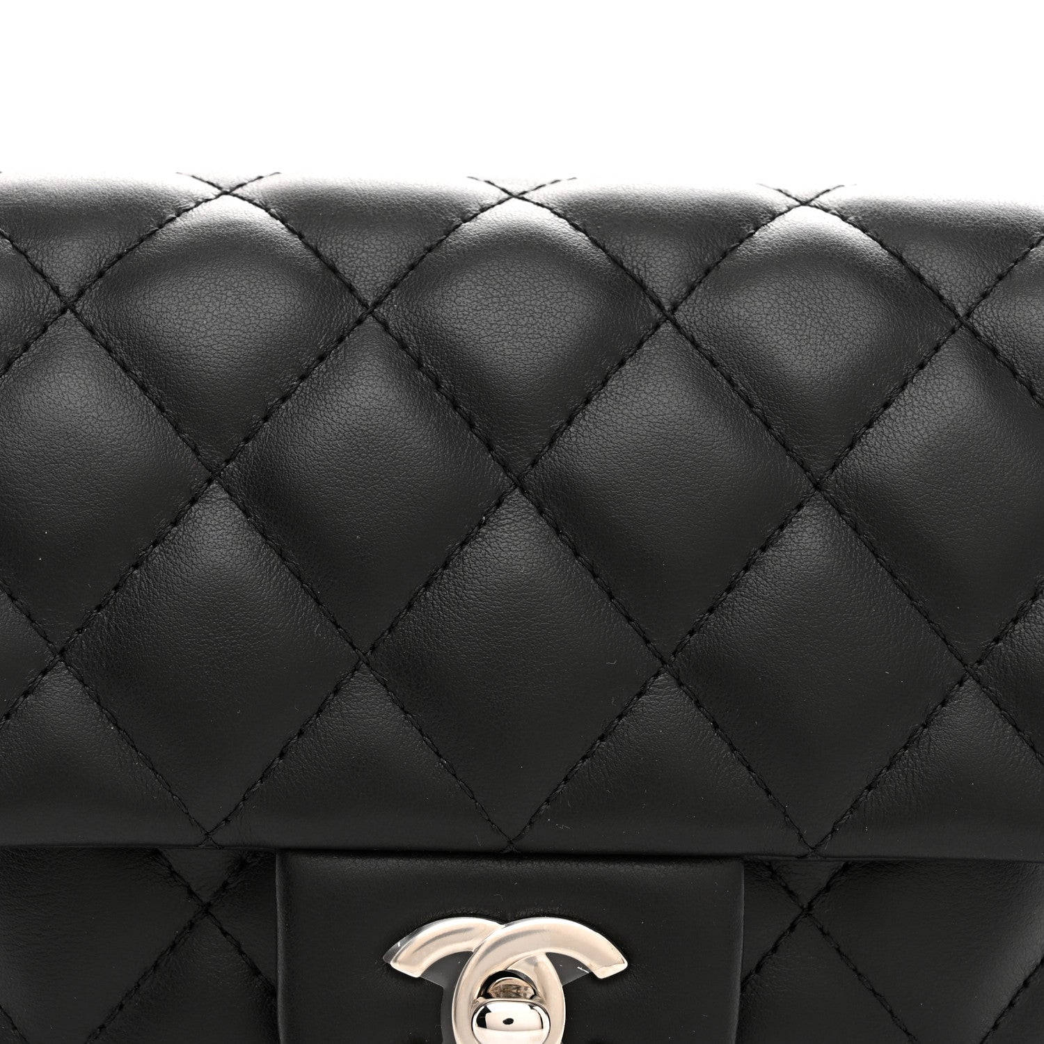 Chanel Calfskin Quilted CC Uniform Flap Belt Bag Black 8 of 10