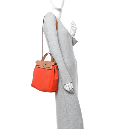 Hermes Vache Hunter Toile Herbag Zip 31 PM Capucine Fauve 2 of 10