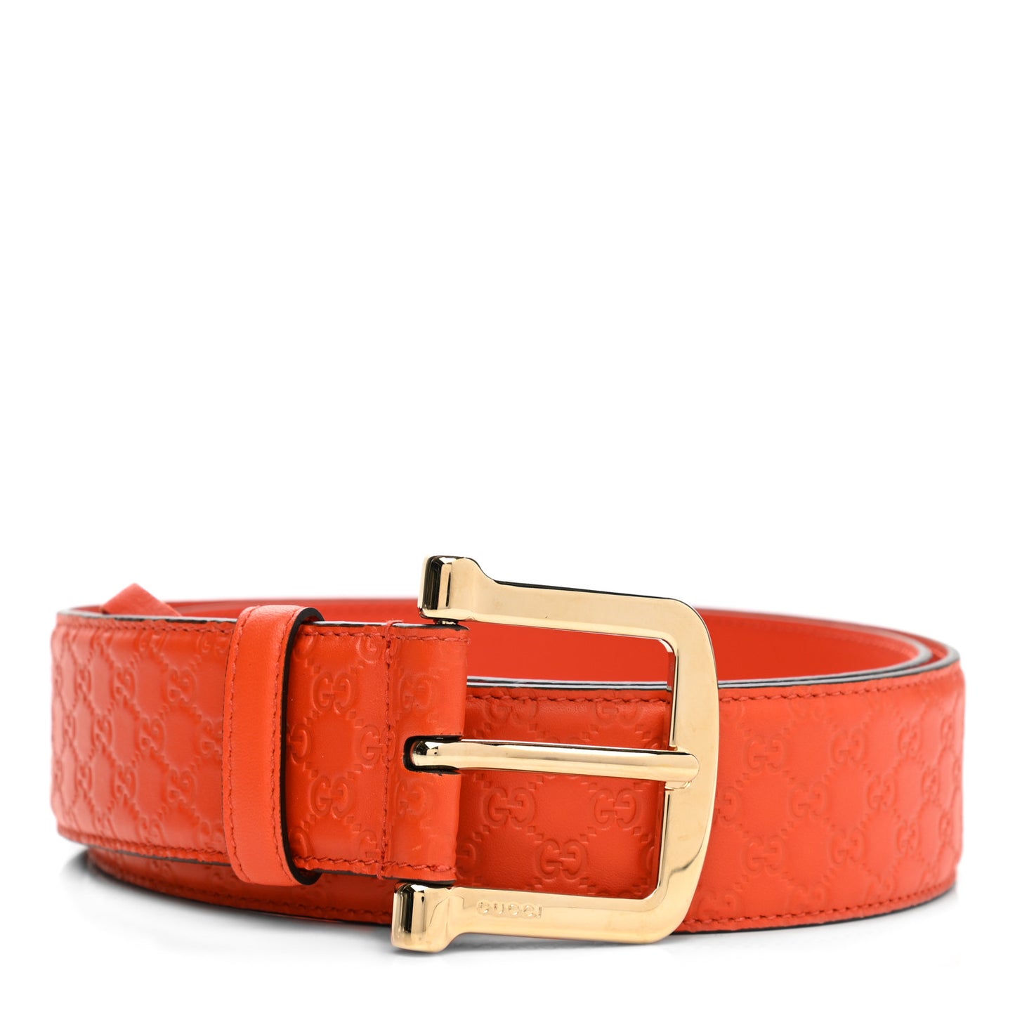 Soft Microguccissima 40mm Belt 90 36 Sun Orange