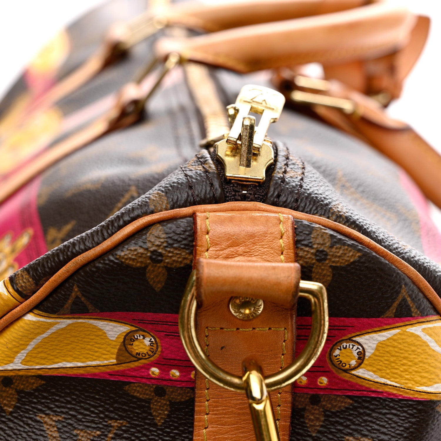 Louis Vuitton Monogram Summer Trunks Keepall Bandouliere 50 17 of 22