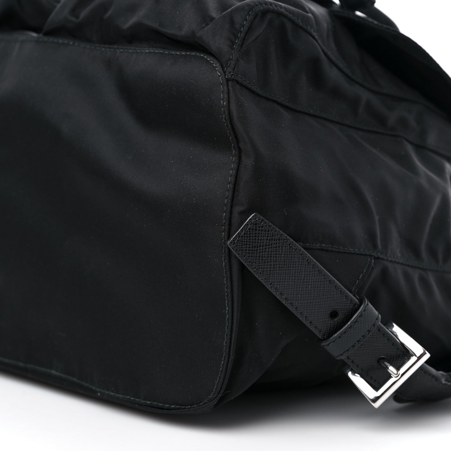 Tessuto Nylon Saffiano Medium Backpack Black