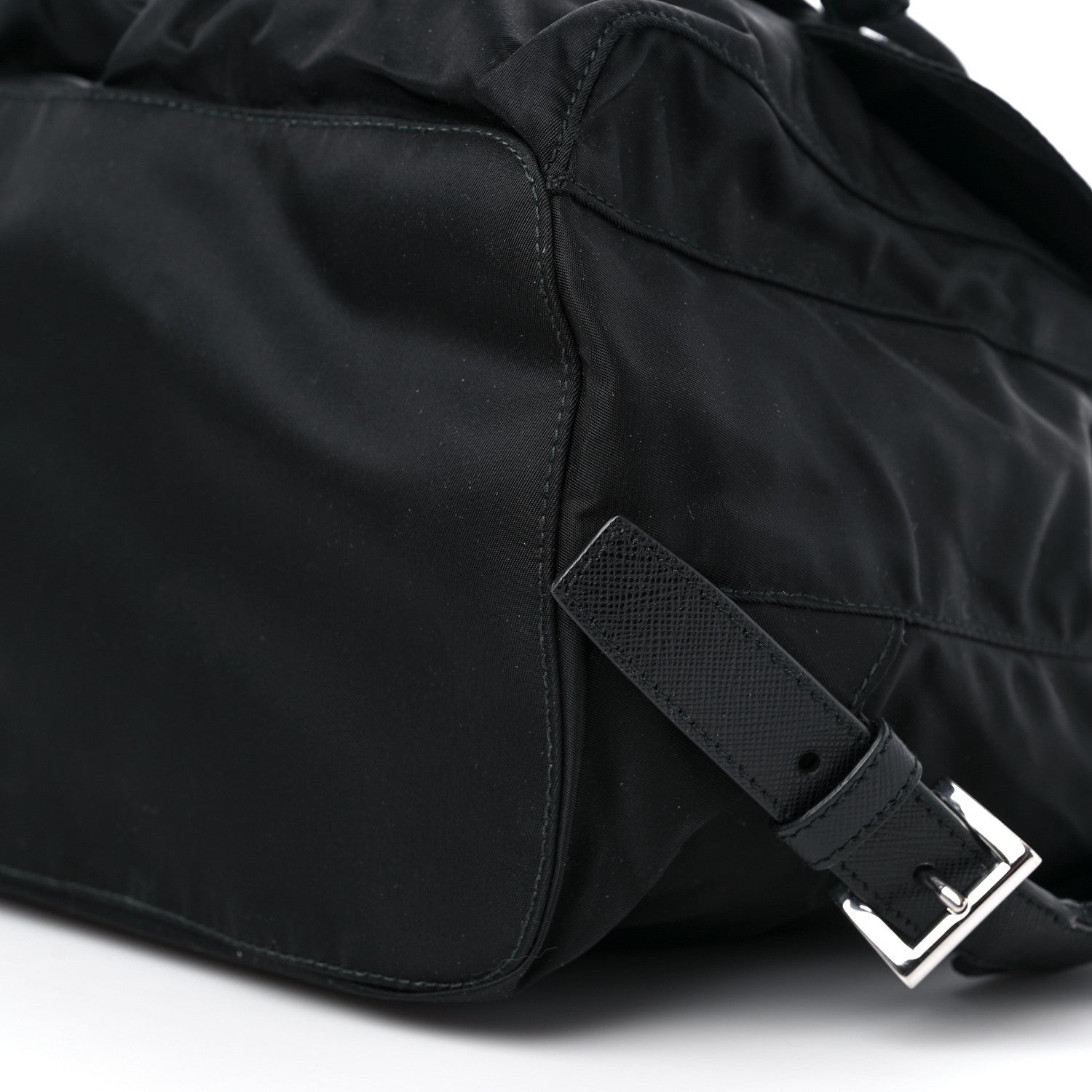 Prada Tessuto Nylon Saffiano Medium Backpack Black 8 of 8