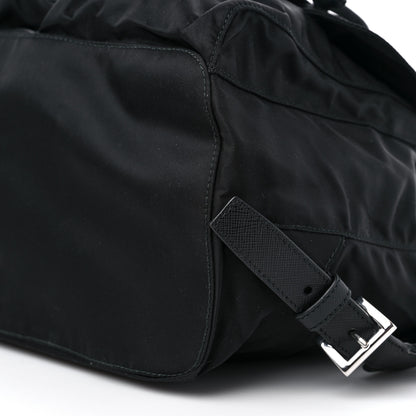 Prada Tessuto Nylon Saffiano Medium Backpack Black 8 of 8