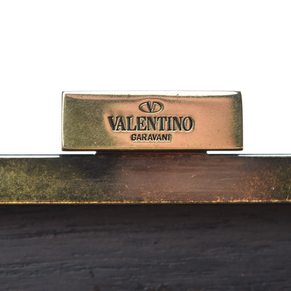 Valentino Garavani Wood Elephant Minaudiere Clutch Black 6 of 12