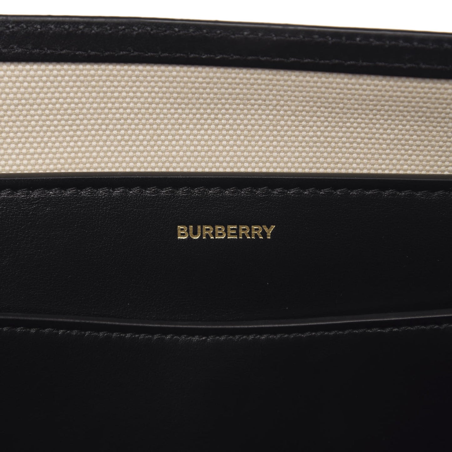 Calfskin Canvas Logo Print Medium Belt Bag Malt Brown Black