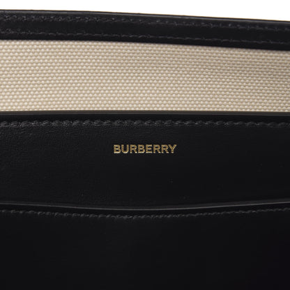 Burberry Calfskin Canvas Logo Print Medium Belt Bag Malt Brown Black 6 of 11