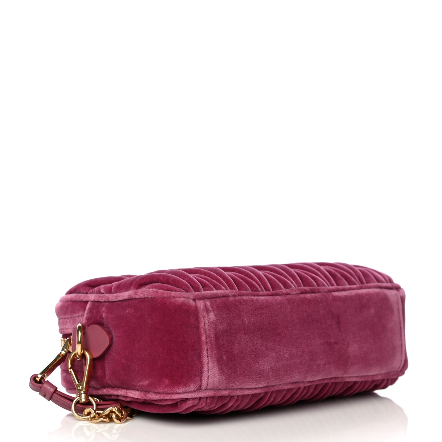 Velluto Matelasse Chain Camera Bag Bruyere