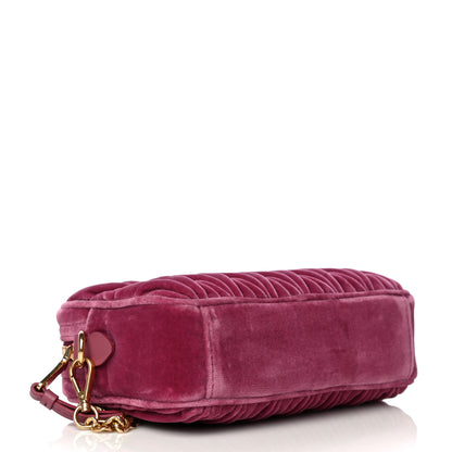 Miu Miu Velluto Matelasse Chain Camera Bag Bruyere 4 of 11