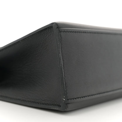 Hermes Swift Kelly Pochette Clutch Black 9 of 11
