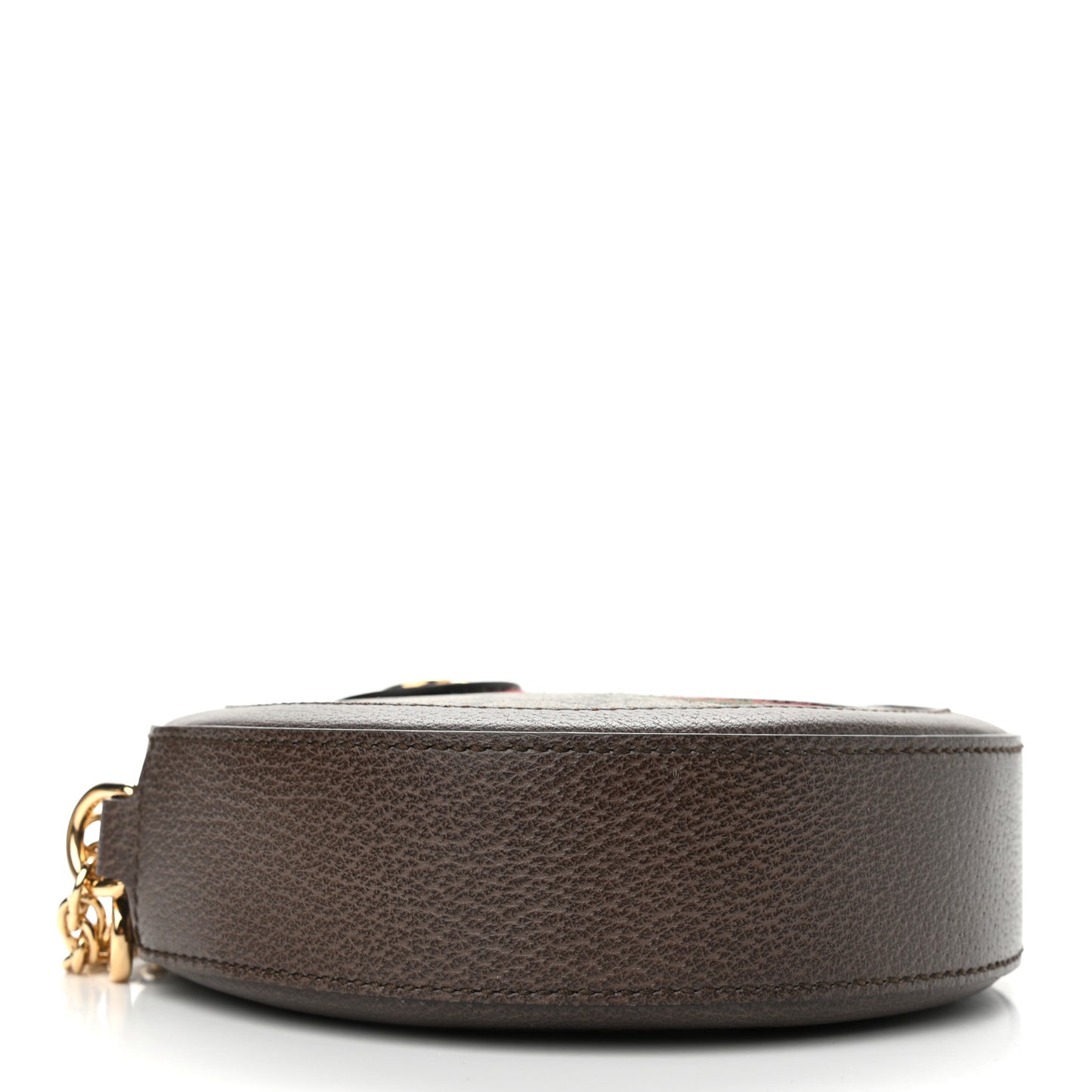GG Supreme Monogram Web Mini Ophidia Round Shoulder Bag Brown