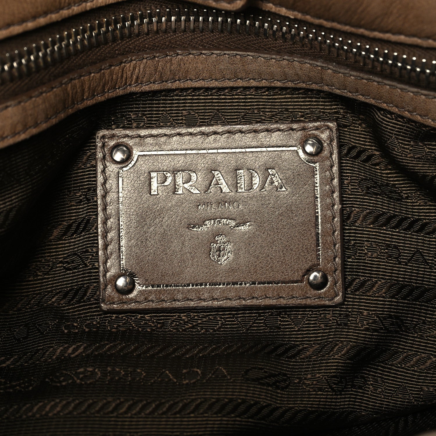 Prada Nappa Gaufre Tote Sfumato 6 of 12