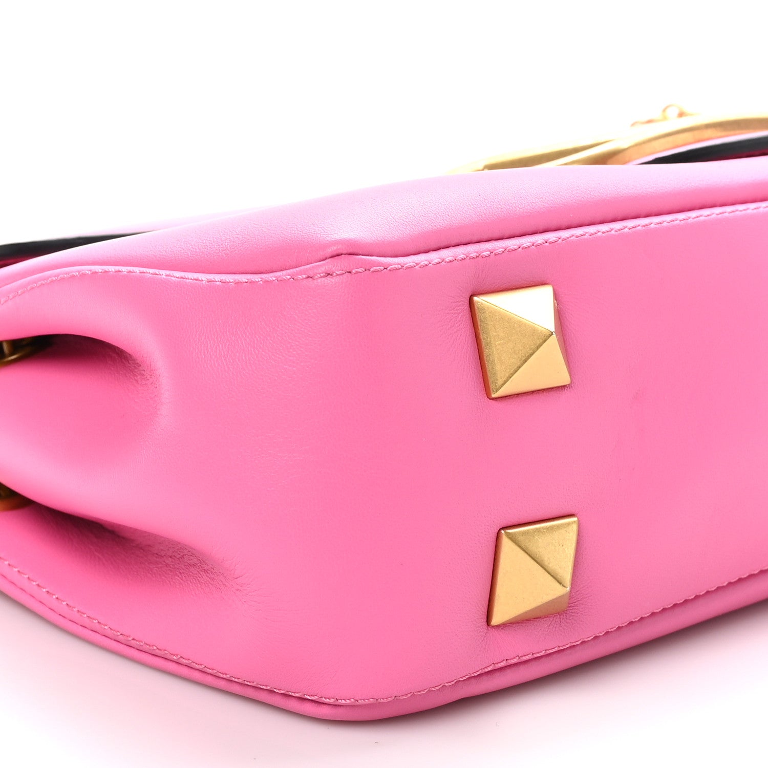 Valentino Garavani Nappa Stud Sign Shoulder Bag Feminine Pink 8 of 9