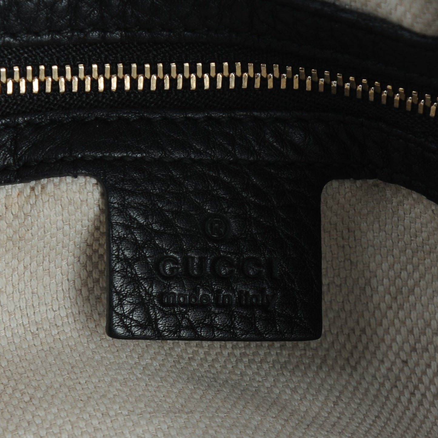 Pebbled Calfskin Large Soho Chain Shoulder Bag Black