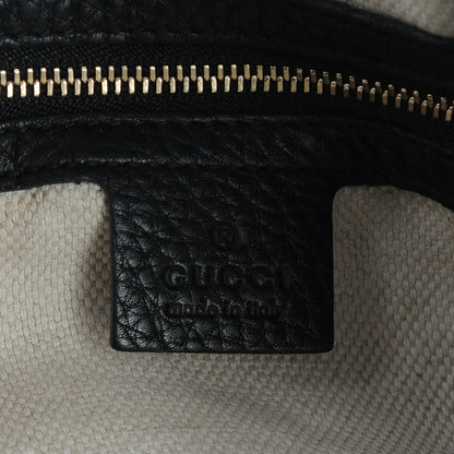 Gucci Pebbled Calfskin Large Soho Chain Shoulder Bag Black 6 of 8