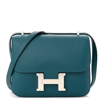 Hermes Swift Constance Verso 18 Colvert Bleu Lin 1 of 12