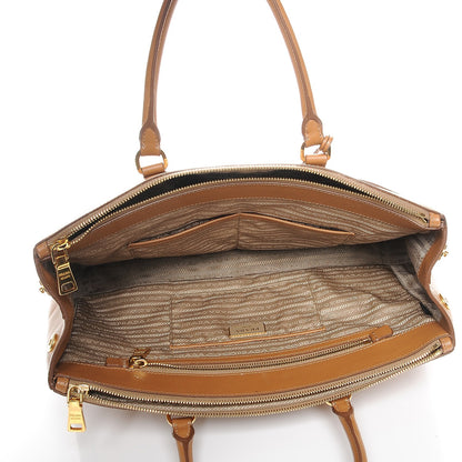 Prada Saffiano Medium Galleria Double Zip Tote Caramel 5 of 12