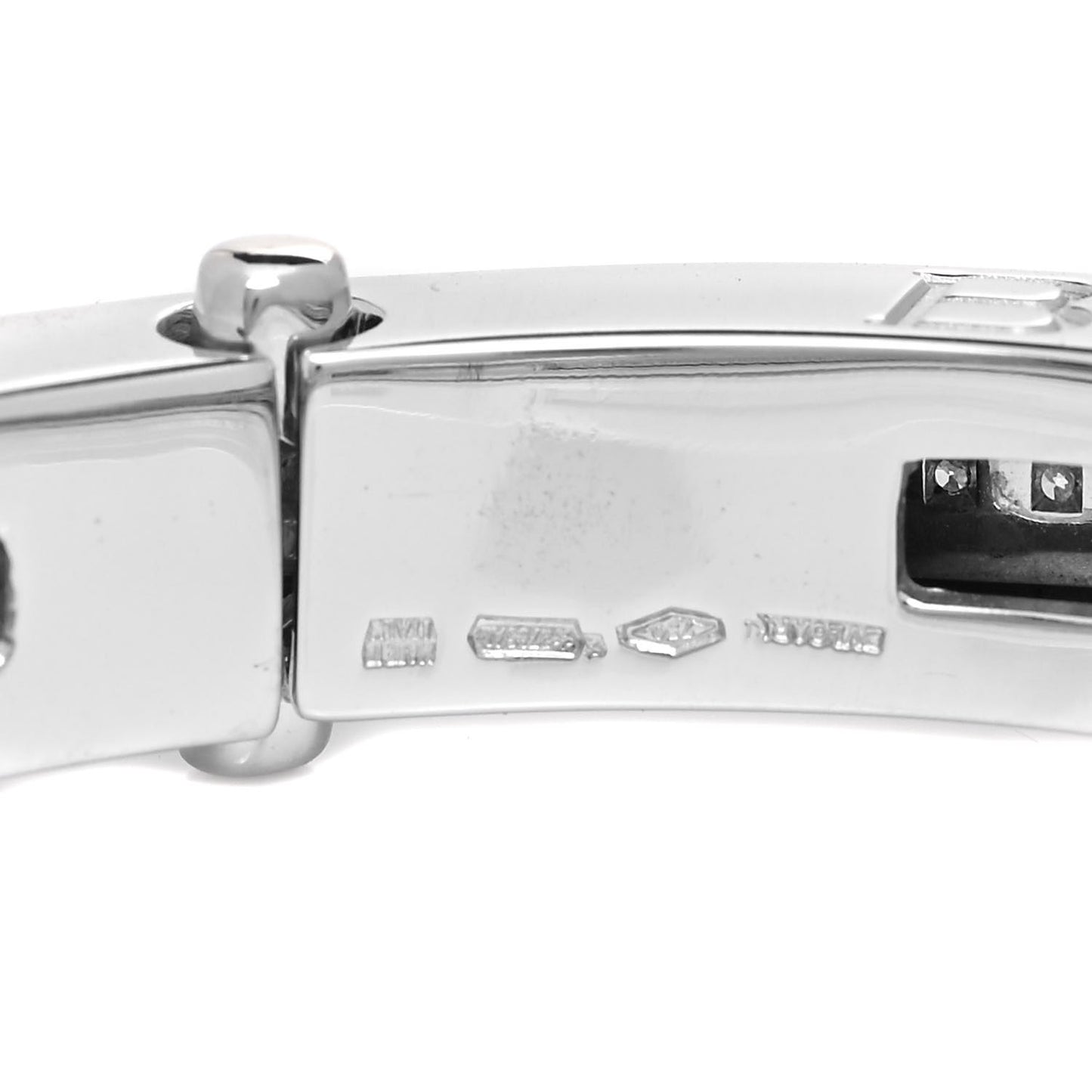 18K White Gold Diamond B.Zero1 Bangle Bracelet