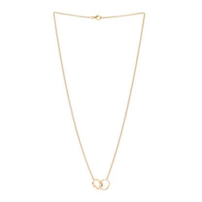 Cartier 18K Yellow Gold Interlocking LOVE Necklace 3 of 4