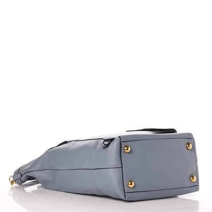 Valentino Garavani Calfskin Pocket Tote Blue 4 of 11