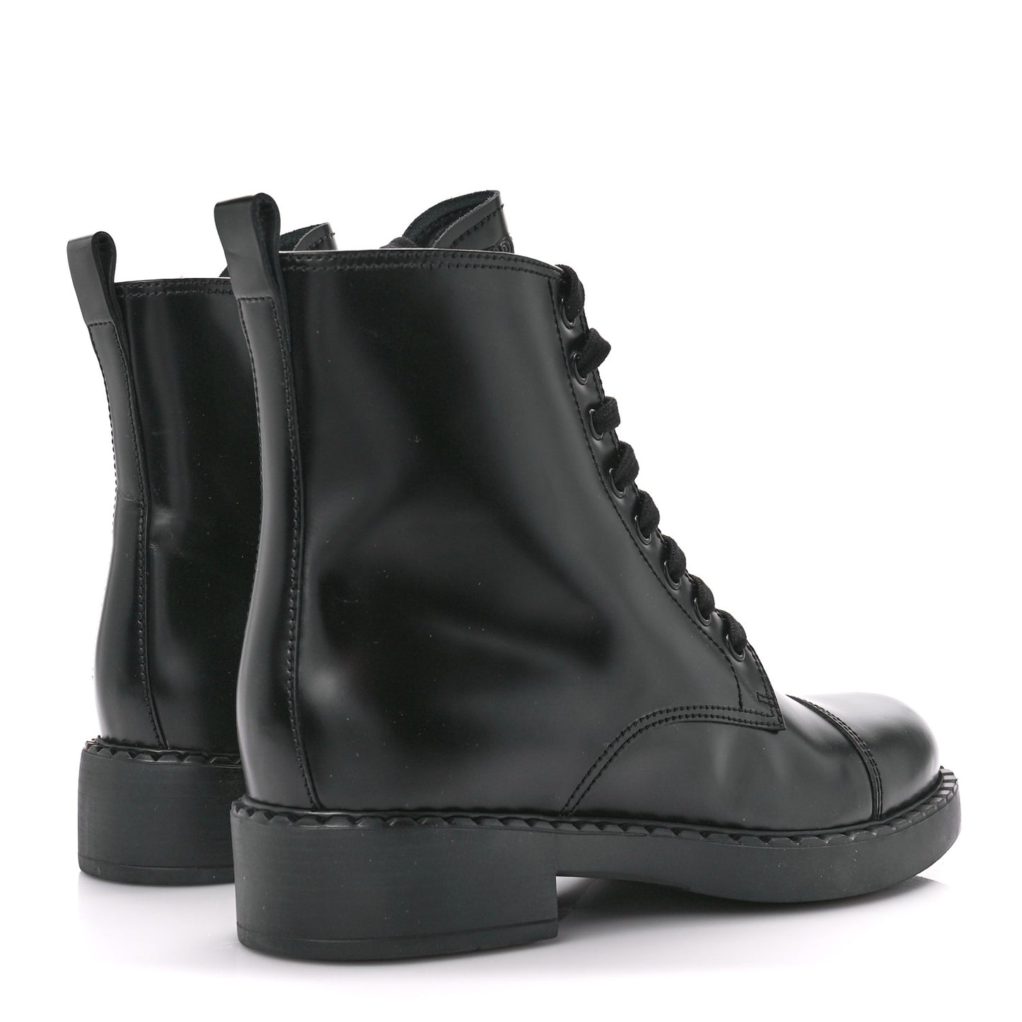 Spazzolato Chocolate 50mm Combat Boots 40 Black