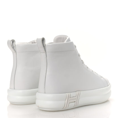 Hermes Calfskin Womens Happiness High Top Sneakers 36.5 White 5 of 12