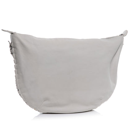 Chanel Leather Modern Chain Hobo White 3 of 7