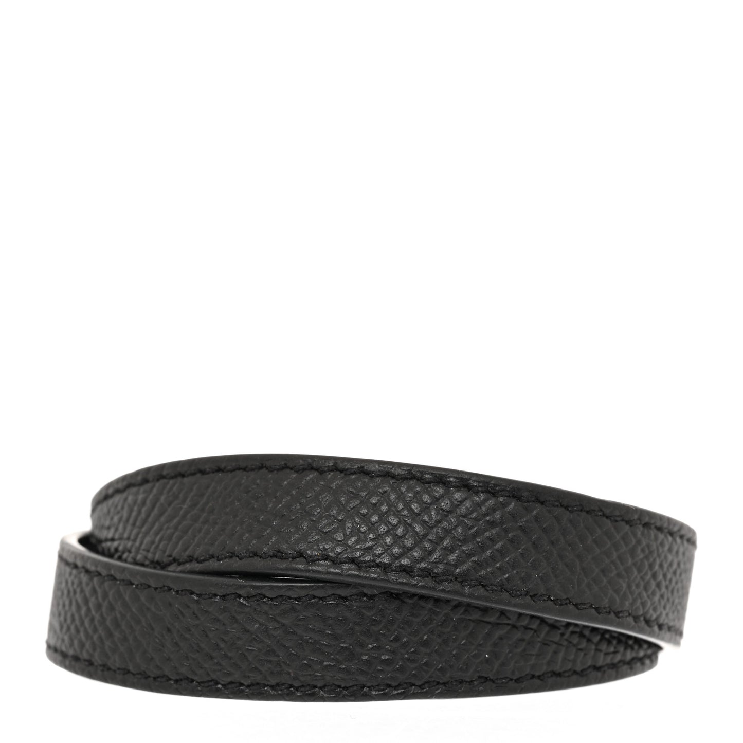 Epsom Kelly Double Tour Bracelet M Black