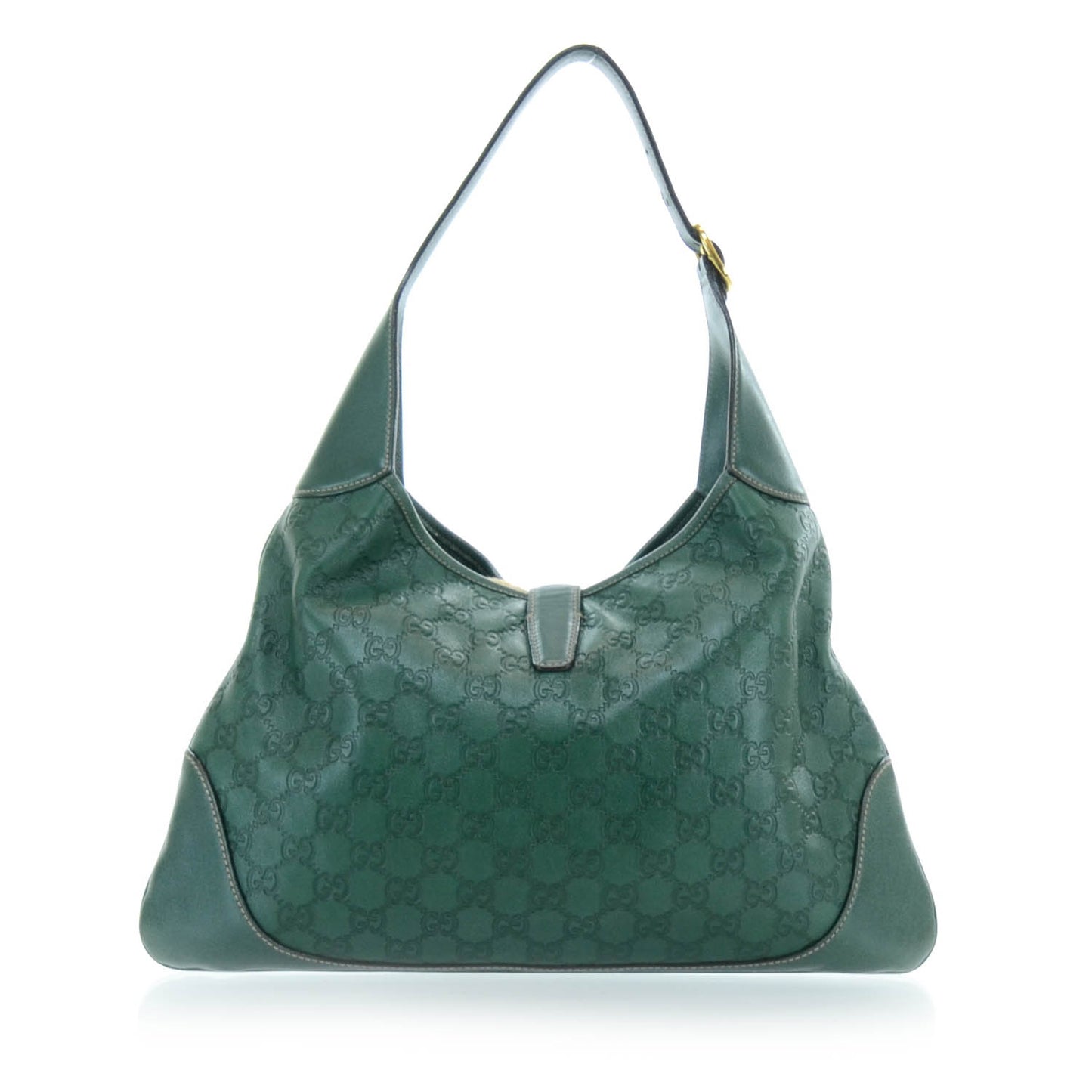Guccissima Bouvier Hobo Dark Green