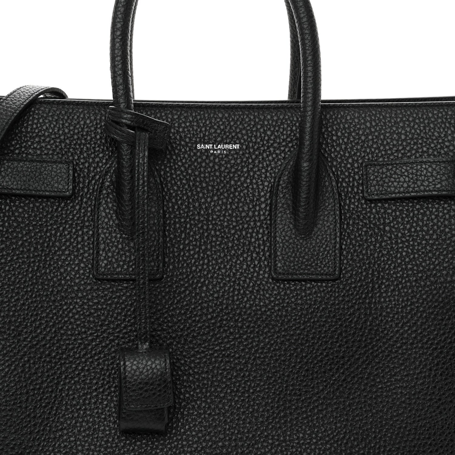 Saint Laurent Grained Calfskin Small Sac De Jour Black 8 of 12