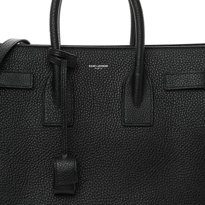 Saint Laurent Grained Calfskin Small Sac De Jour Black 8 of 12