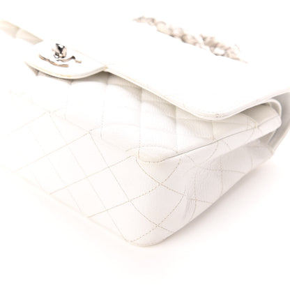Chanel Caviar Quilted Medium Double Flap White 10 of 10