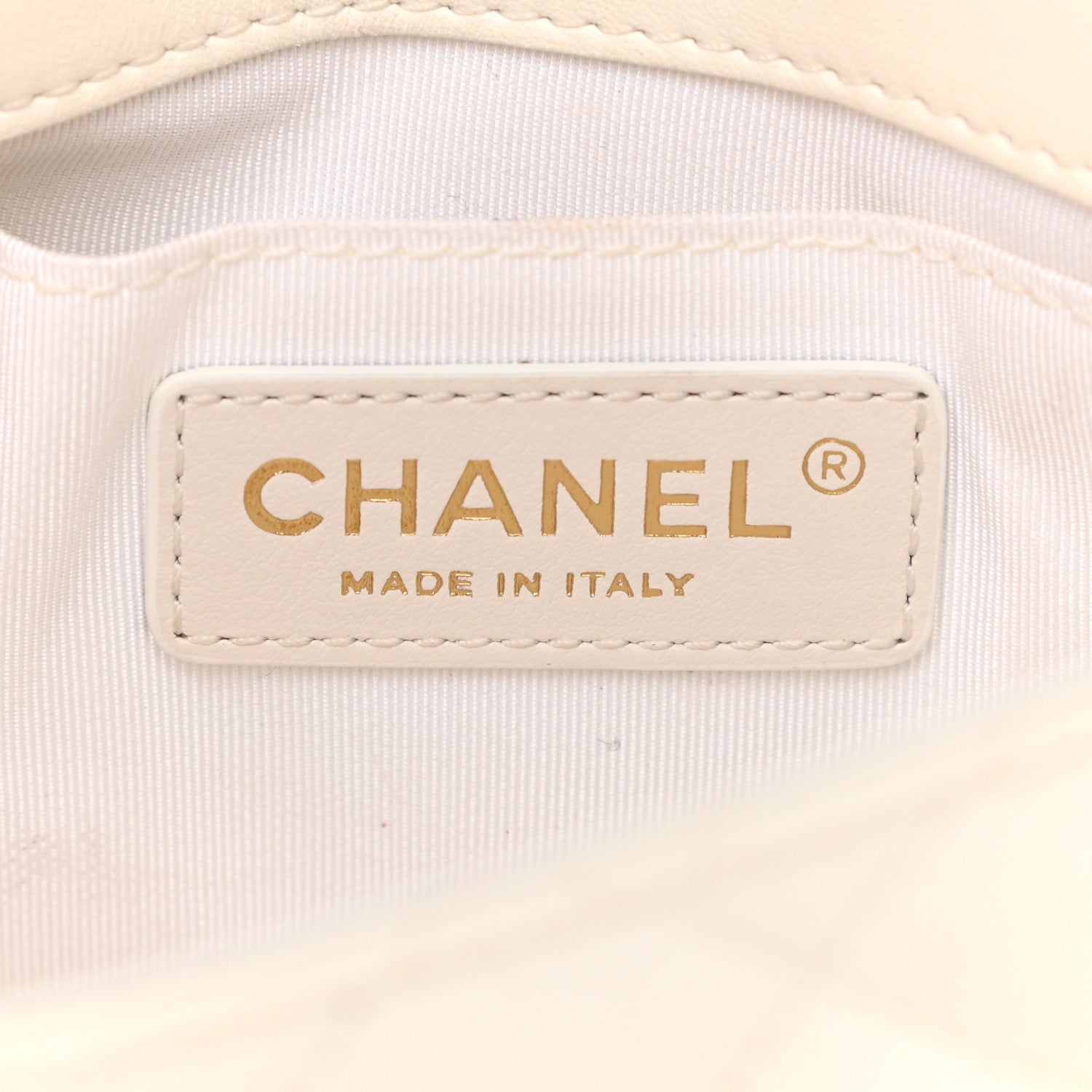 Chanel Lambskin Quilted Side Packs White Black 8 of 17