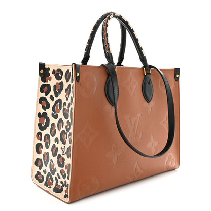 Louis Vuitton Empreinte Monogram Giant Wild At Heart Onthego MM Caramel 3 of 12