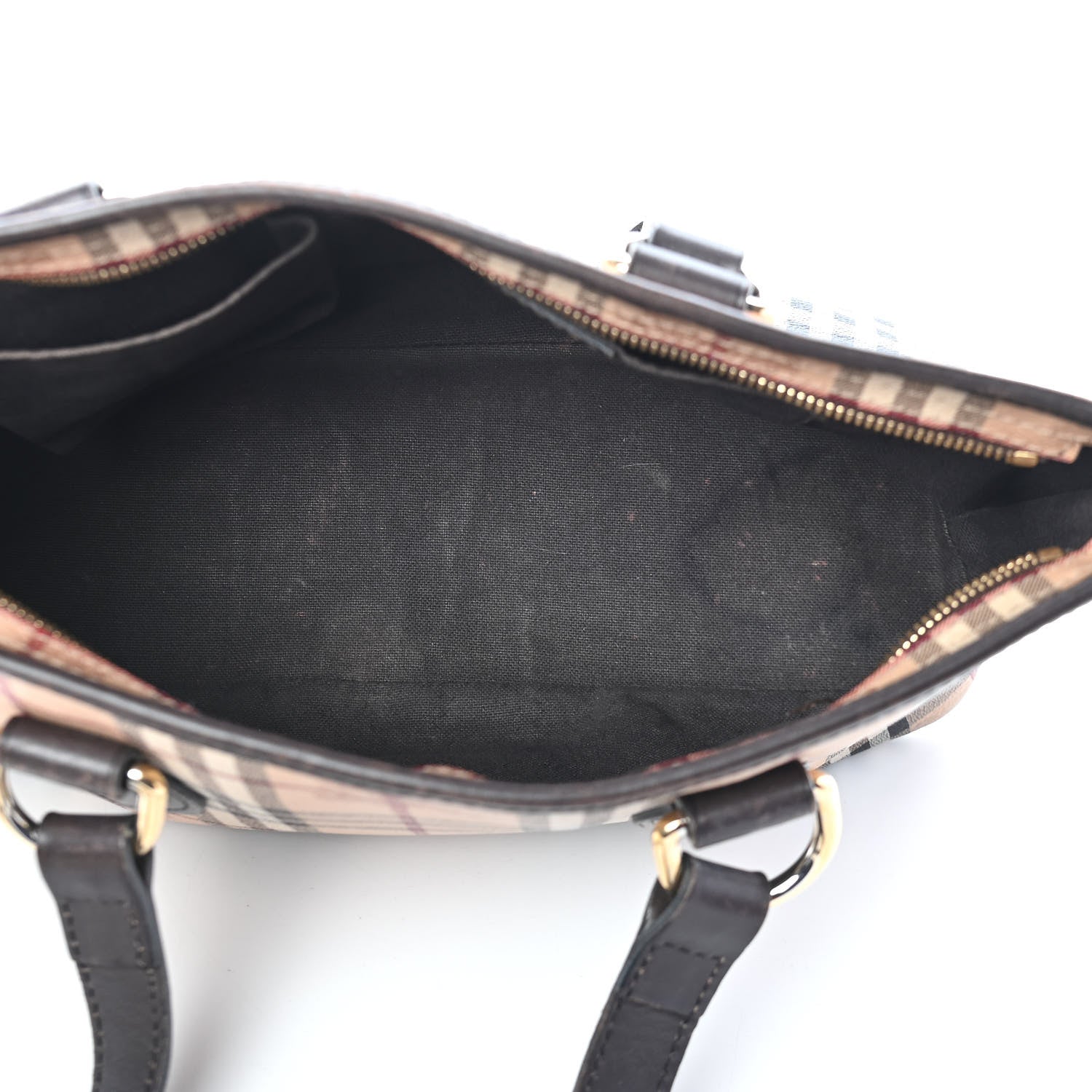 Burberry Haymarket Check Medium Regent Tote Chocolate 5 of 11
