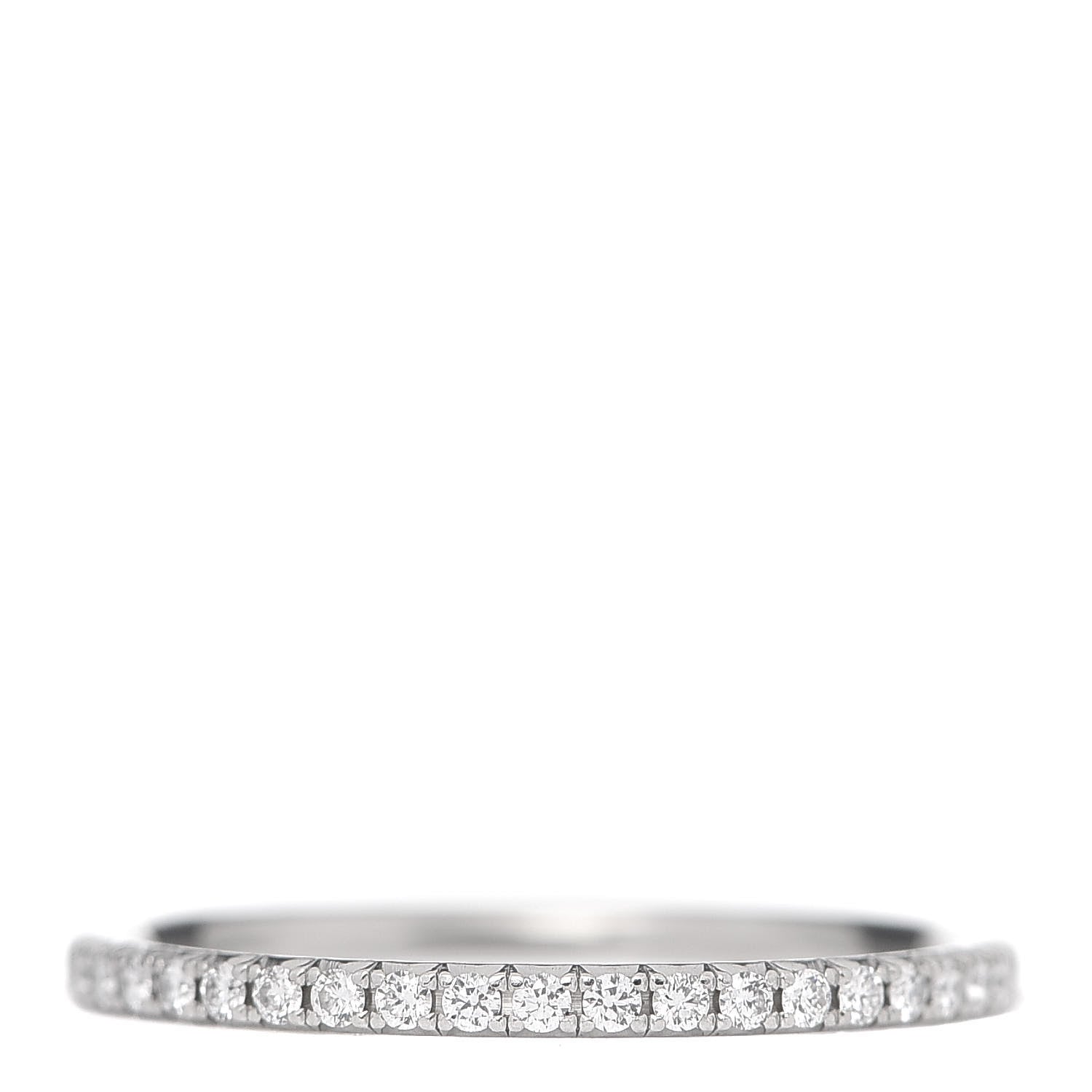 Tiffany Platinum Diamond .34ctw Soleste Eternity Band Ring 53 6.5 1 of 5