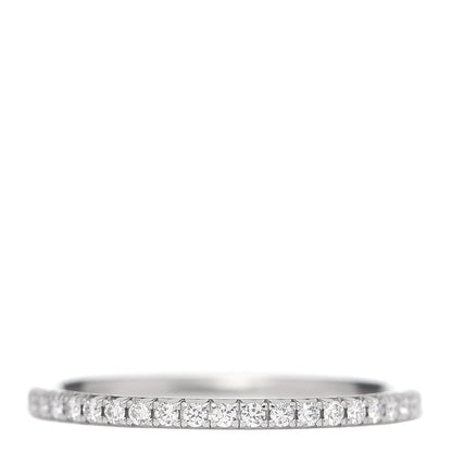 Tiffany Platinum Diamond .34ctw Soleste Eternity Band Ring 53 6.5 1 of 5