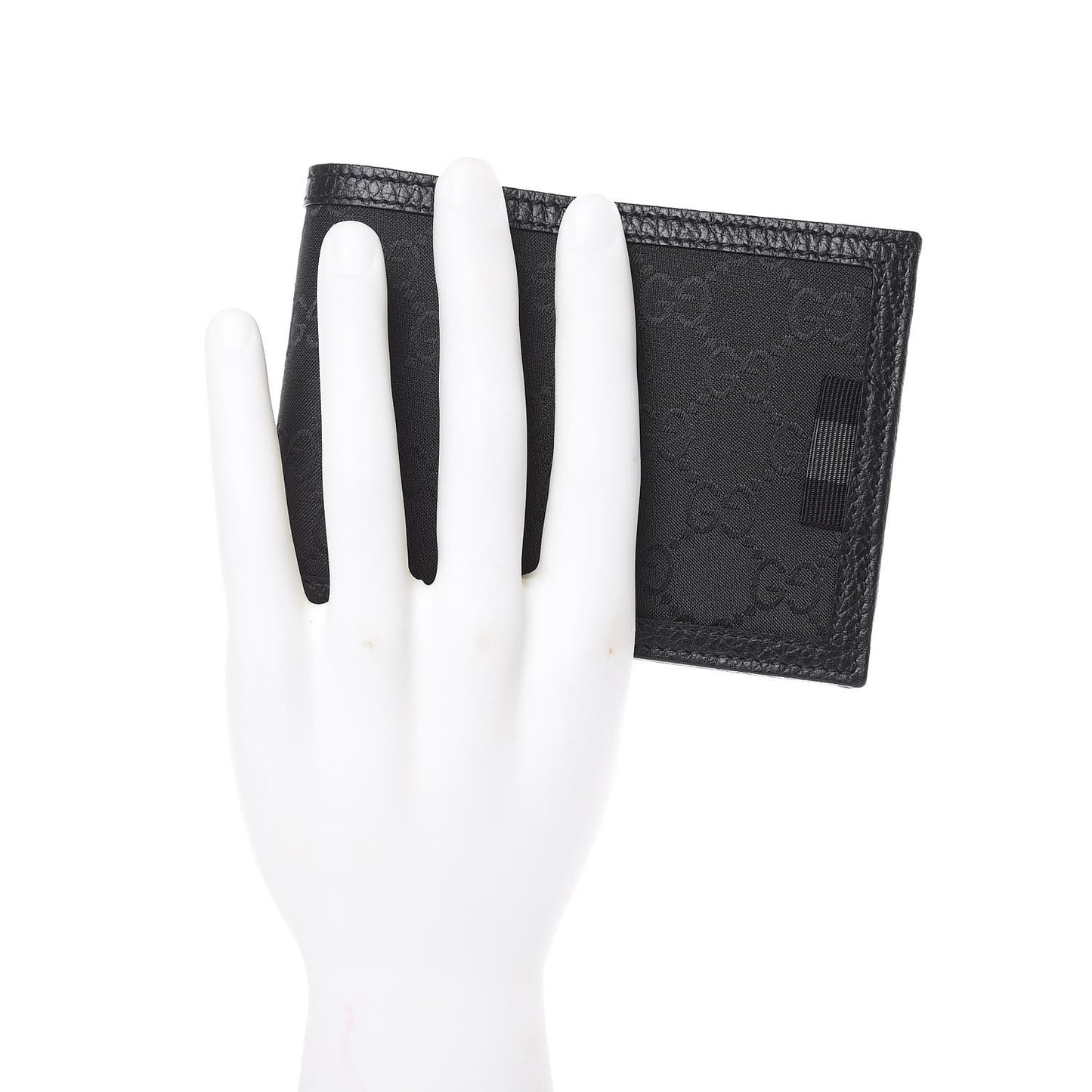 Nylon Monogram Bi-Fold Wallet Black